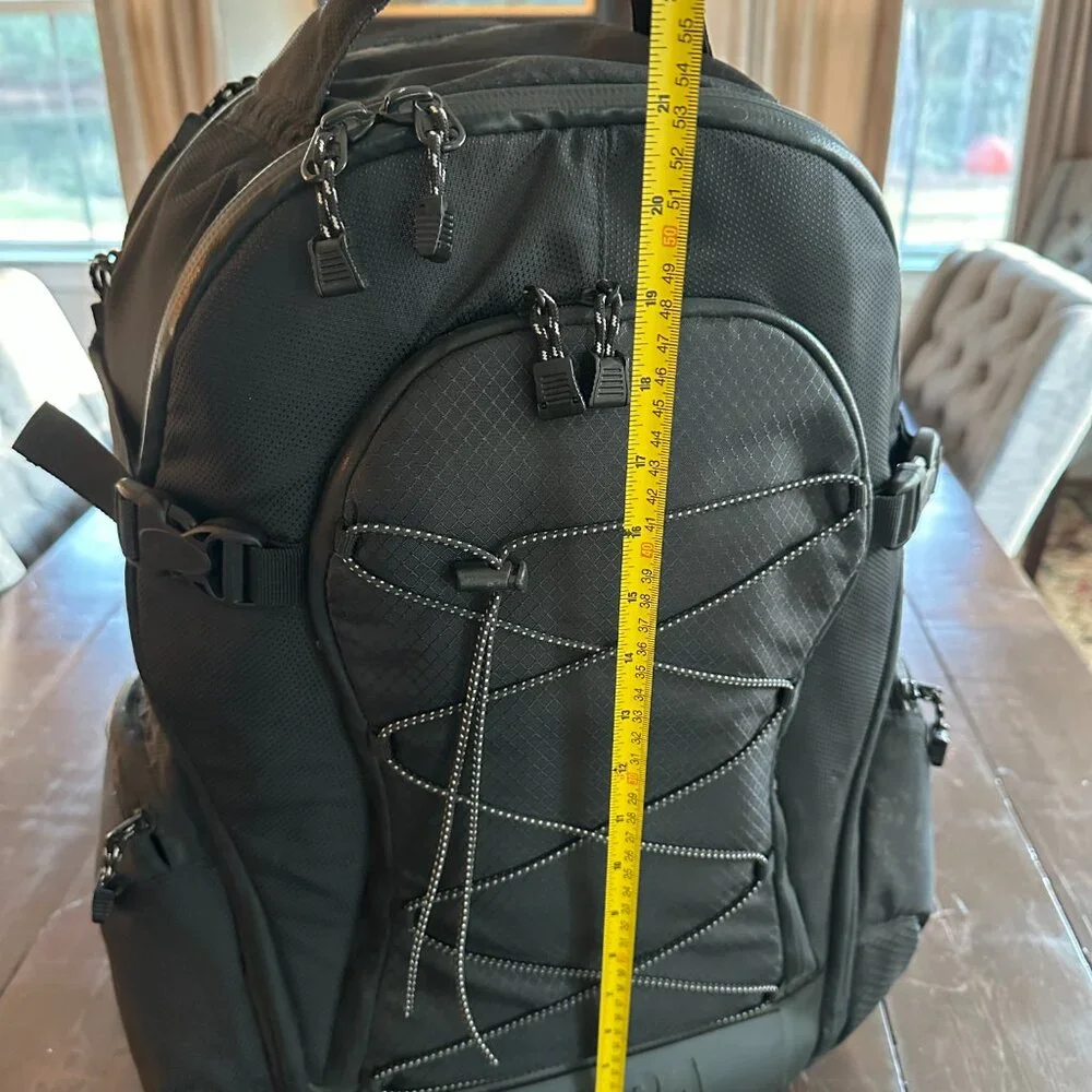 Tenba Shootout Black Rolling Camera Large Photography Travel Backpack Wheels